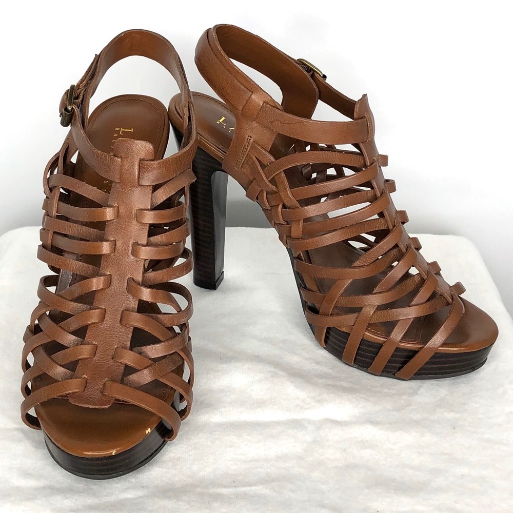 NWOT Ralph Lauren Platform Gladiator Sandal